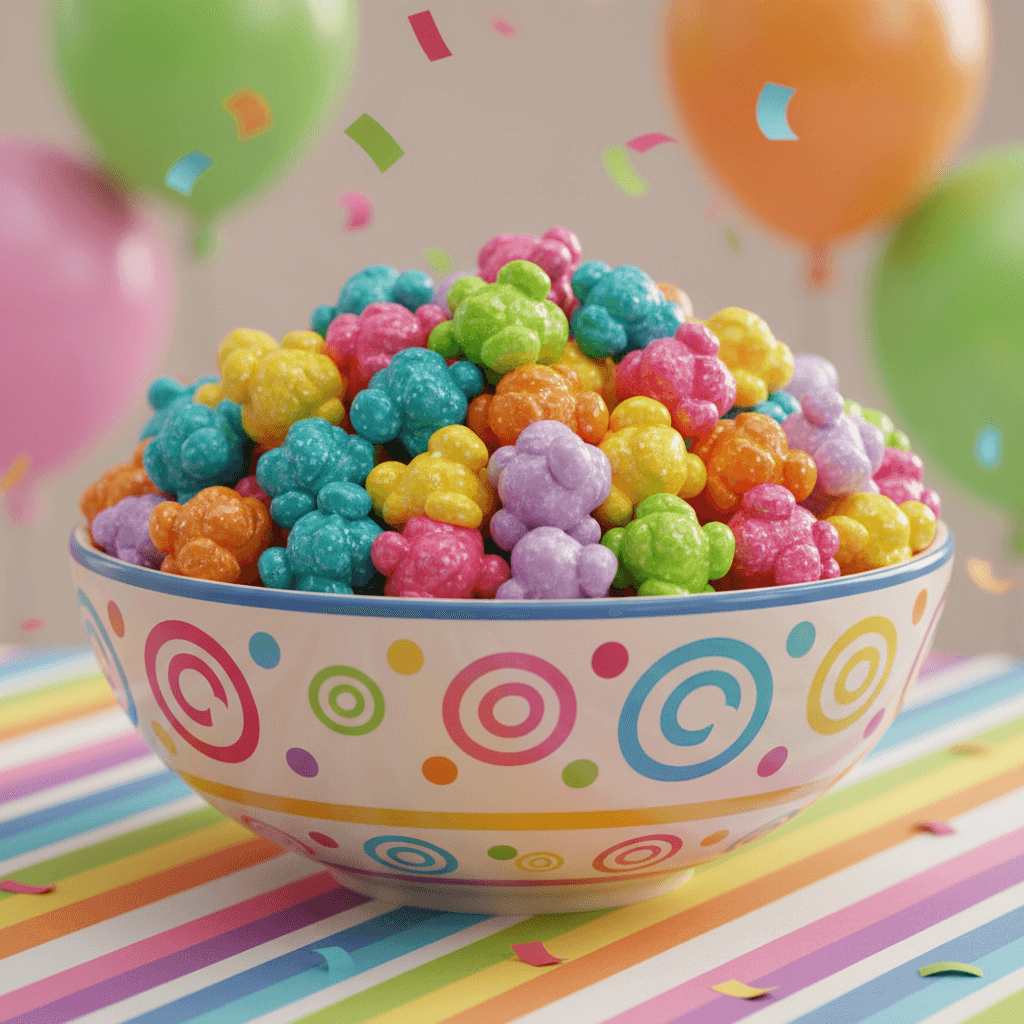 Pipoca Arco-íris Crocante