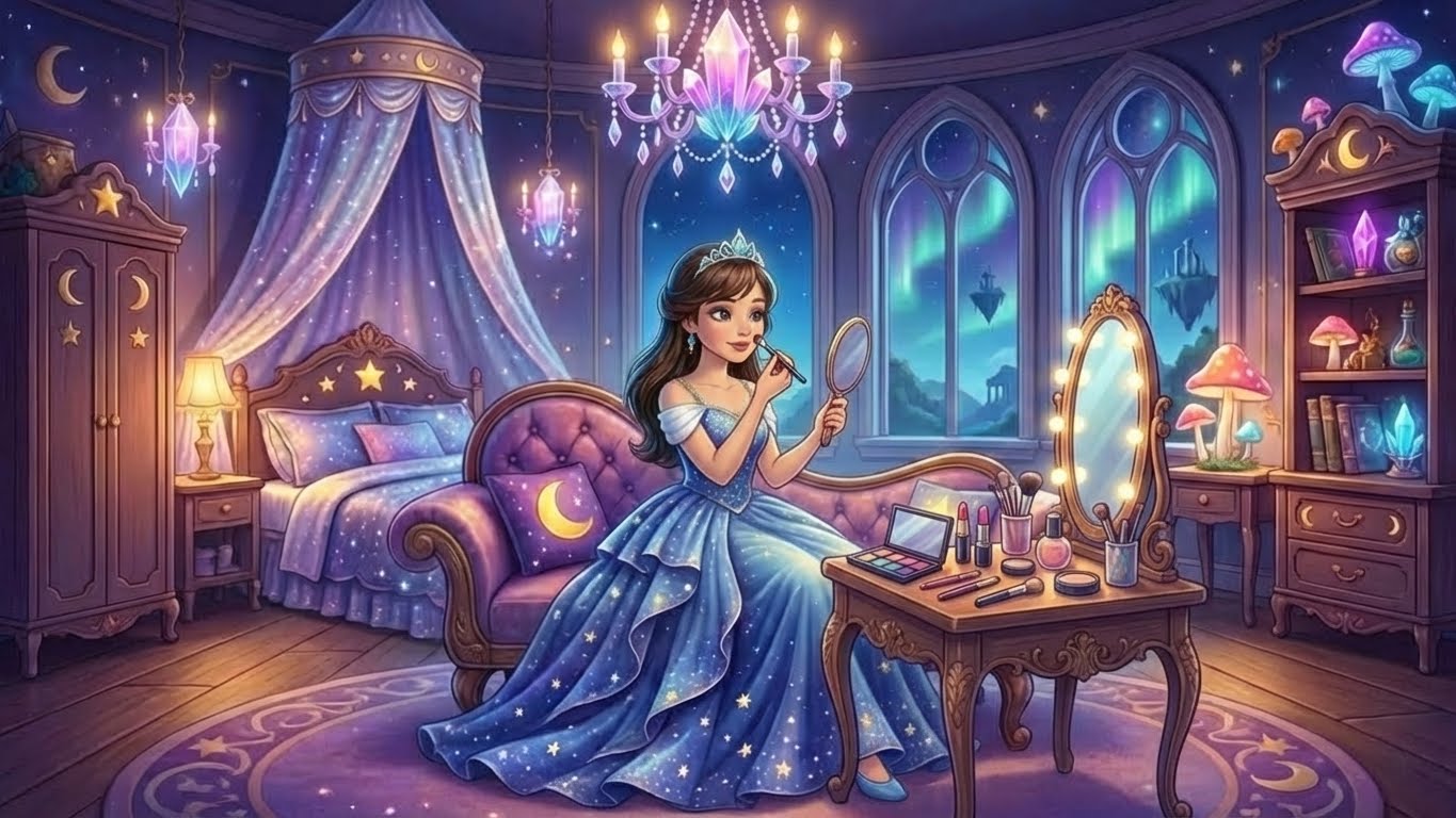 Mafe em um cenário mágico representando os valores do projeto