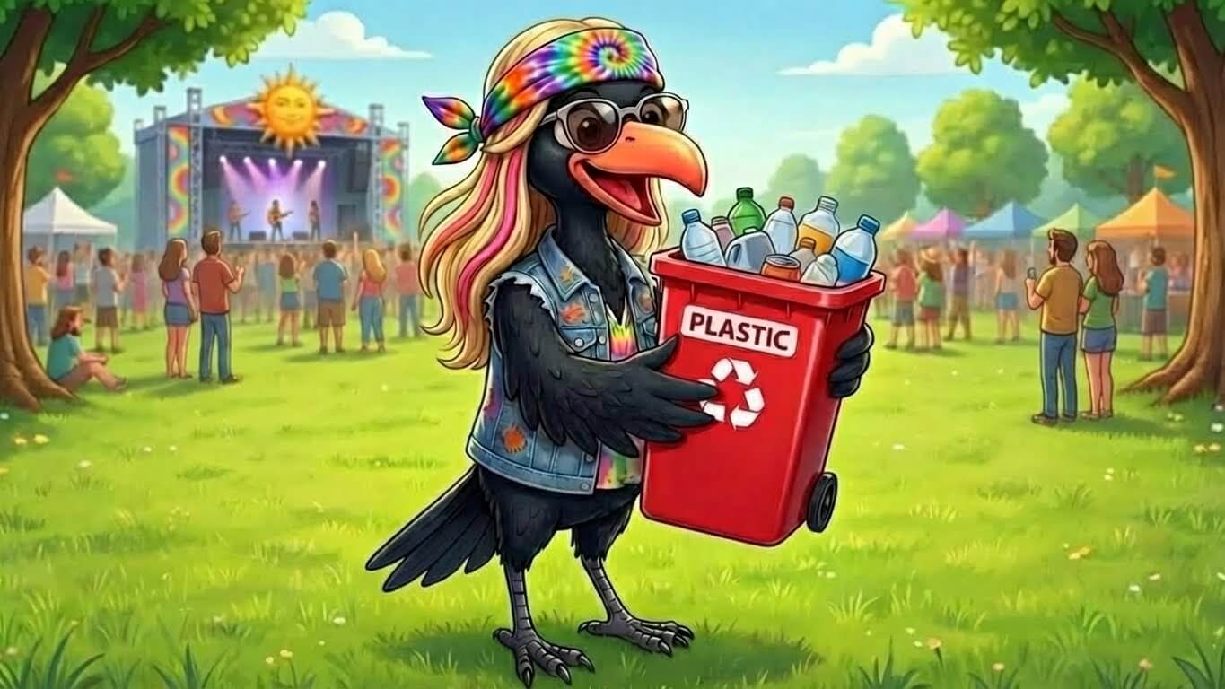 Lixeira vermelha: plástico